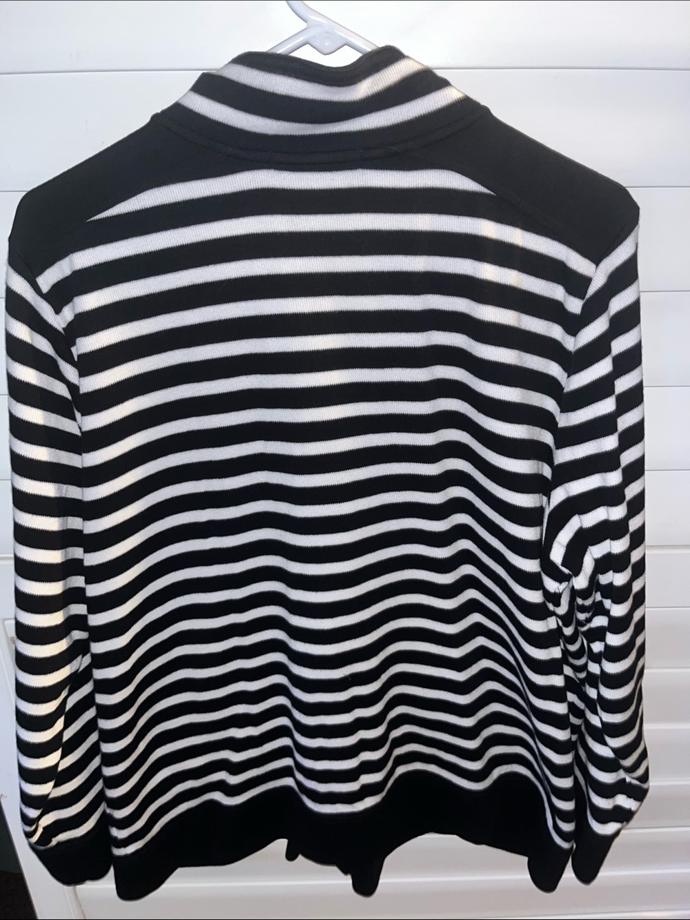 Lauren Ralph Lauren Black & White Striped Casual Button-Front Shirt - Picture 10 of 16